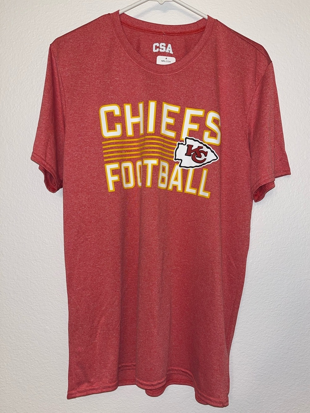 NFL Kansas City Chiefs Heather Red Tee